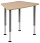 Hex Natural Collaborative Student Desk, Adjustable 22.3"-34"