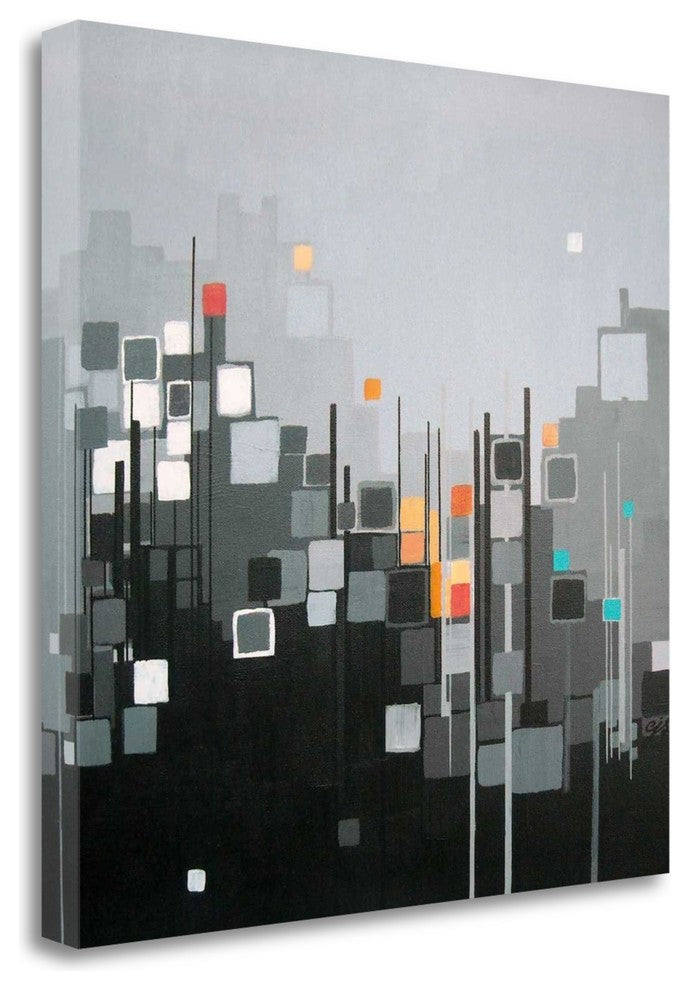 "Monochrome XII" By Carol Joy Shannon, Giclee Print on Gallery Wrap Canvas
