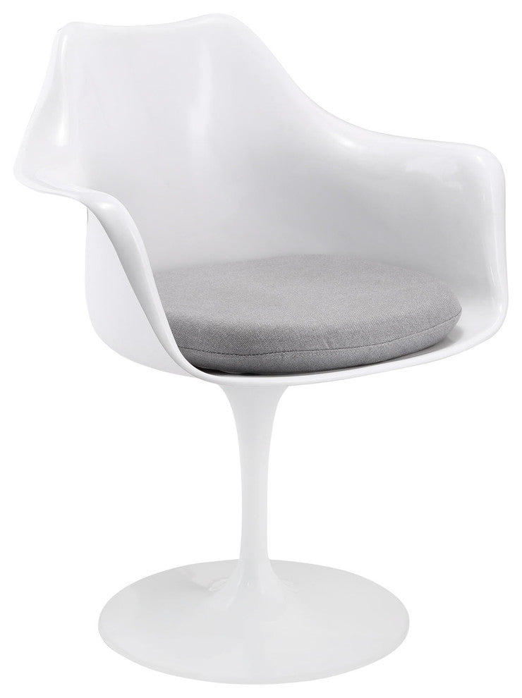 Modern Contemporary Kitchen Dining Armchair Gray