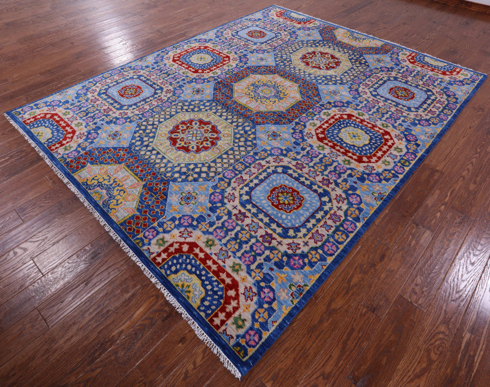 Handmade Mamluk Wool Rug 8' 2" X 10' 5" - Q15394