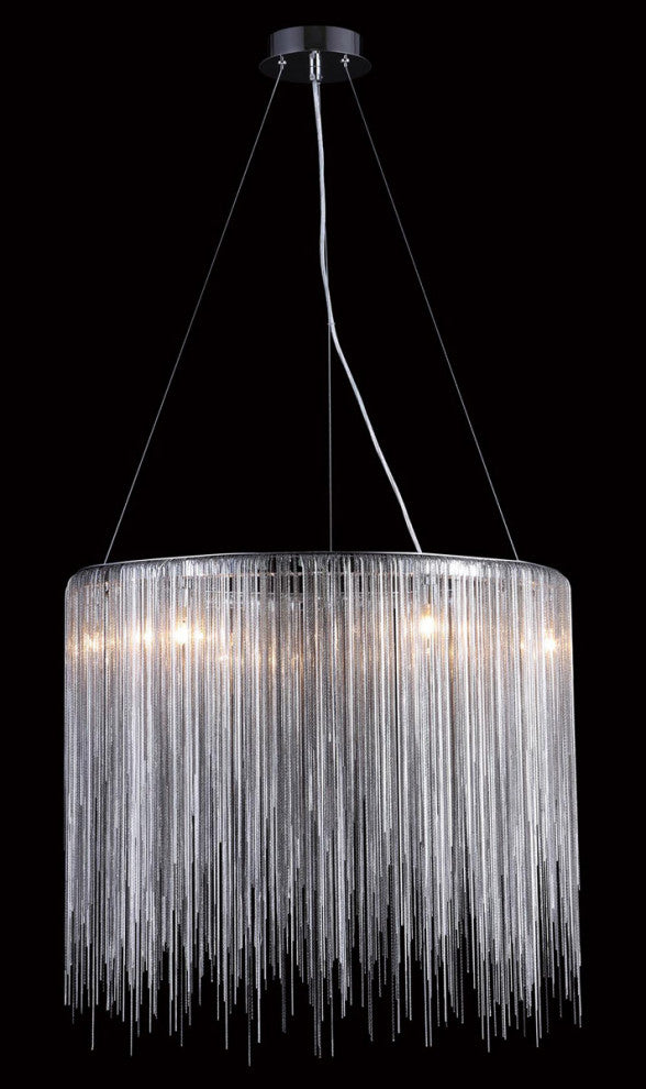 Fountain Ave 1 Light Chandelier, Chrome