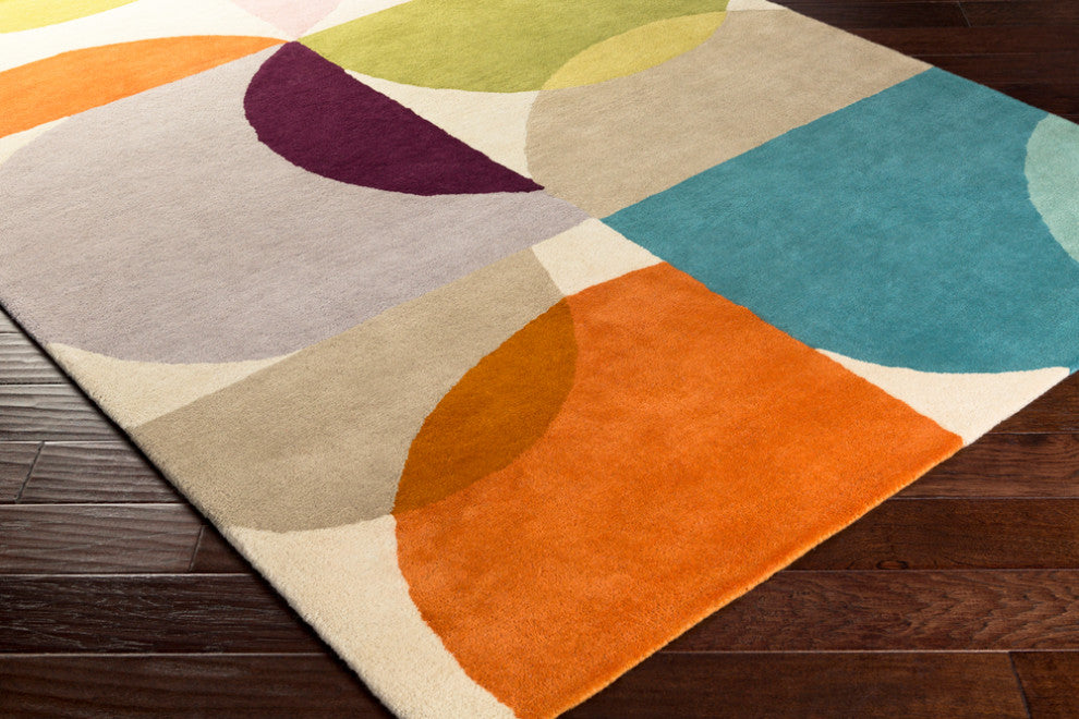 Surya Scion SCI-28 Modern Area Rug, Burnt Orange, 8' x 11' Rectangle