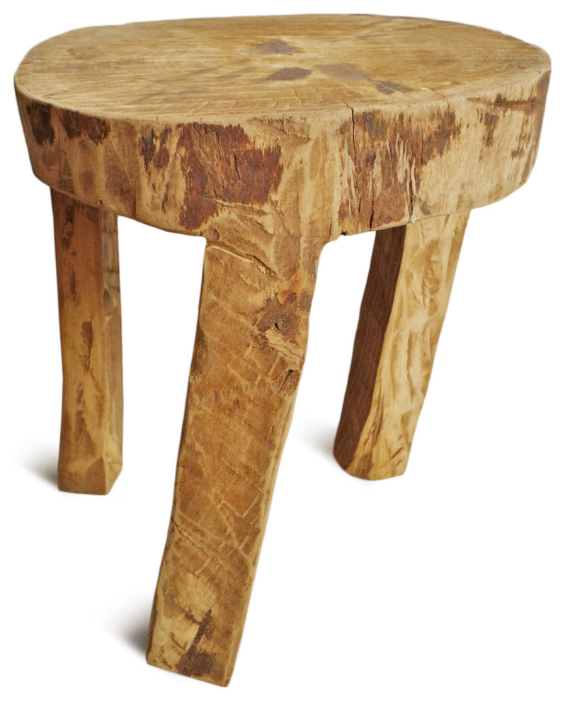 Rustic Naga Three Leg Wood Table 7