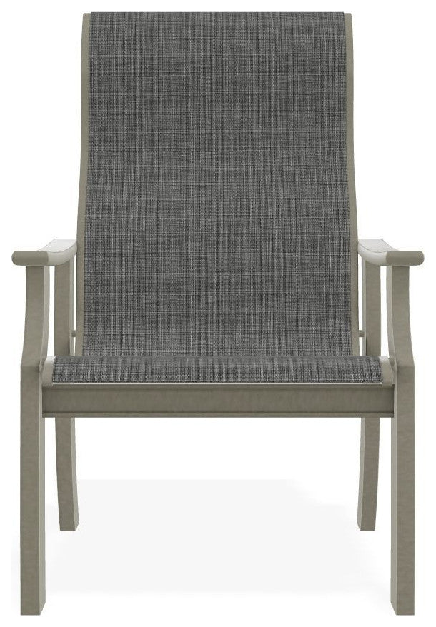 St. Catherine Sling Outdoor Armchair, Anchor/Storm