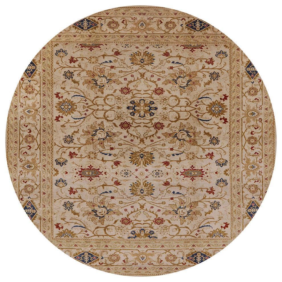 Ahgly Company Indoor Round Mid-Century Modern Area Rugs, 7' Round