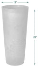 Contempo Tall Round Planter, Chocolate