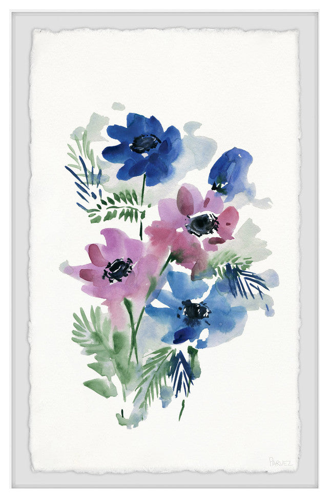 "Violets Are Blue Flowers" Framed Painting Print, 24"x36"