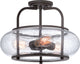 Quoizel TRG1716OZ Three Light Semi-Flush Mount Trilogy Old Bronze