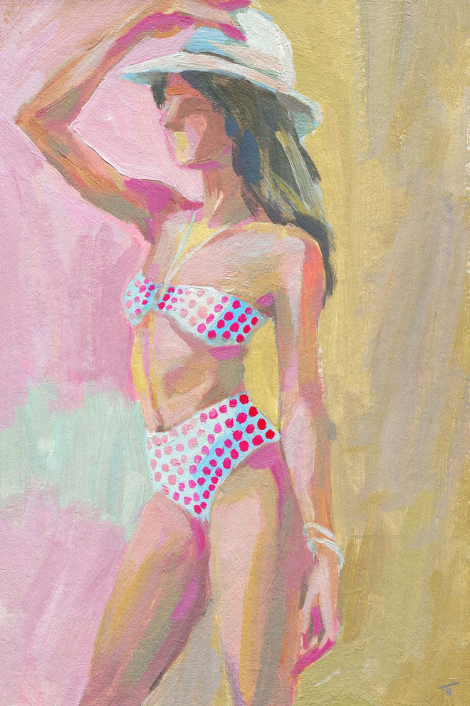 "I See Polka Dots" Painting Print on Wrapped Canvas, 20"x30"
