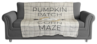 Gray Pumpkin Pattern 50x60 Coral Fleece Blanket