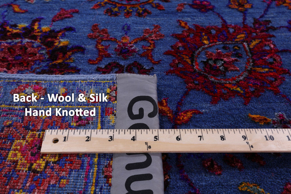 6' 1" X 9' 4" Persian Hand Knotted Wool & Silk Rug - Q15979