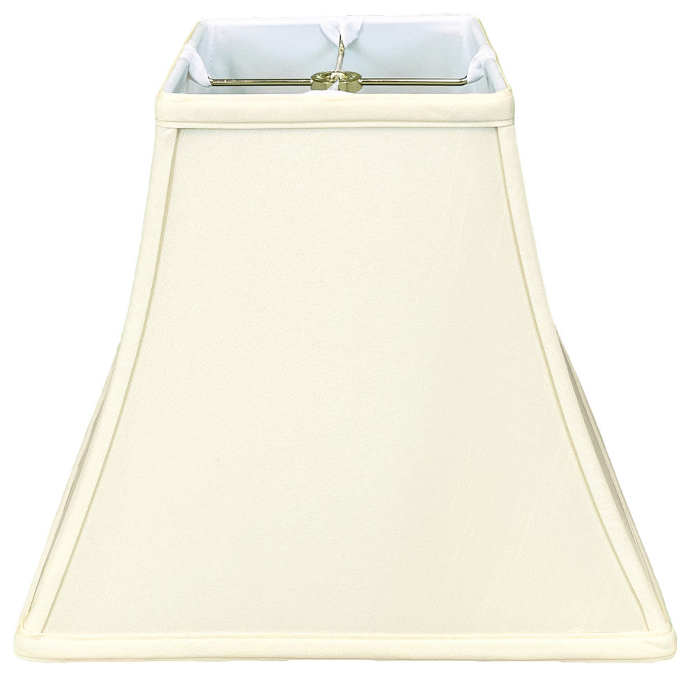 Royal Designs Square Bell Lamp Shade, Eggshell, 7x14x11.5, Single