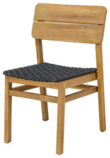 Ivory Coast Acacia Outdoor Dining Chair, Light Teak, Set of 2