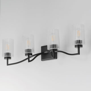 Maxim 21374 Rigata 4 Light 33"W Vanity Light - Satin Champagne