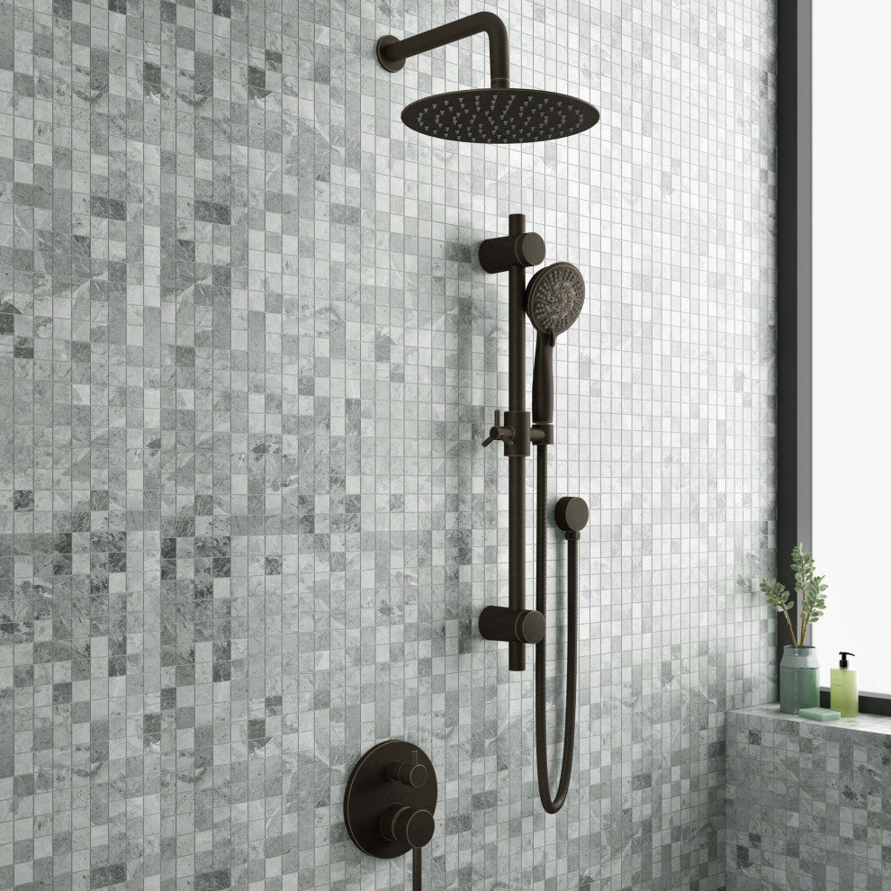 Pulse 3006-ORB ShowerSpas Brushed-Nickel Combo Shower System Oil-Rubbed Bronze