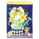 Flag Yellow Flowers Watering Can 13x18