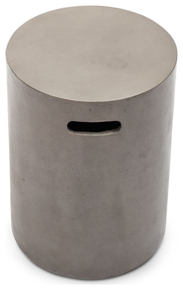 Cylinder Stool, Dark Gray