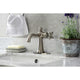 KSD154BXBN Single-Handle Bathroom Faucet With Push Pop-Up, Brushed Nickel
