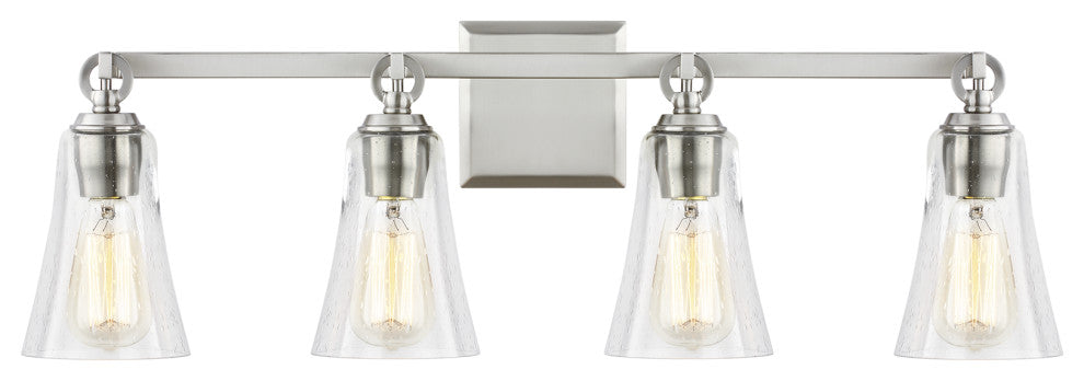 4-Light Vanity, Satin Nickel