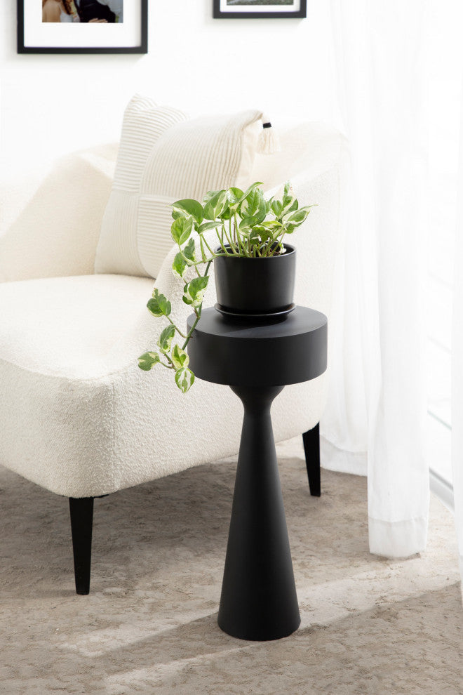 Solbrett Drink Table, Black, 10x10x22