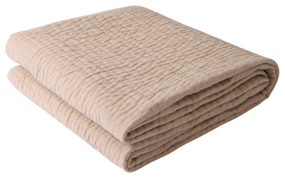Cotton Quilt, Natural, King