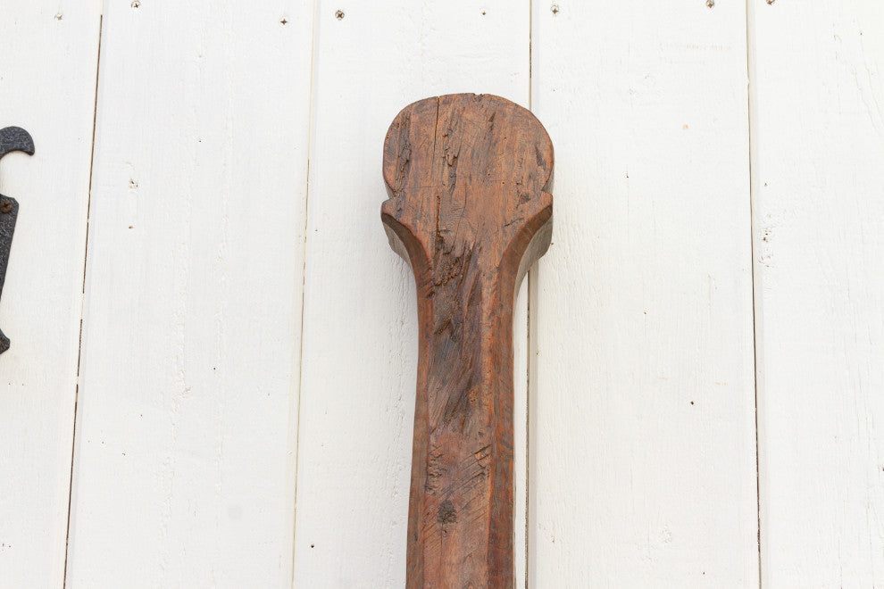 Antique Thailand Loom Paddle Post