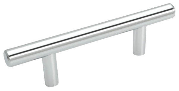 Cosmas 305-030CH Euro Bar Pull [5-PACK] - Solid Metal