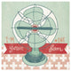 "Retro Fan" Digital Paper Print by Mary Urban, 20"x20"