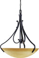 Rainier 4-Light Foundry Bronze Interior Pendant