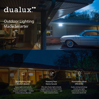 Cumberland Motion Sensor Dusk to Dawn Outdoor Wall Light Rust Iron