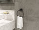 Dia Hand Towel Ring with Mounting Hardware, Matte Black