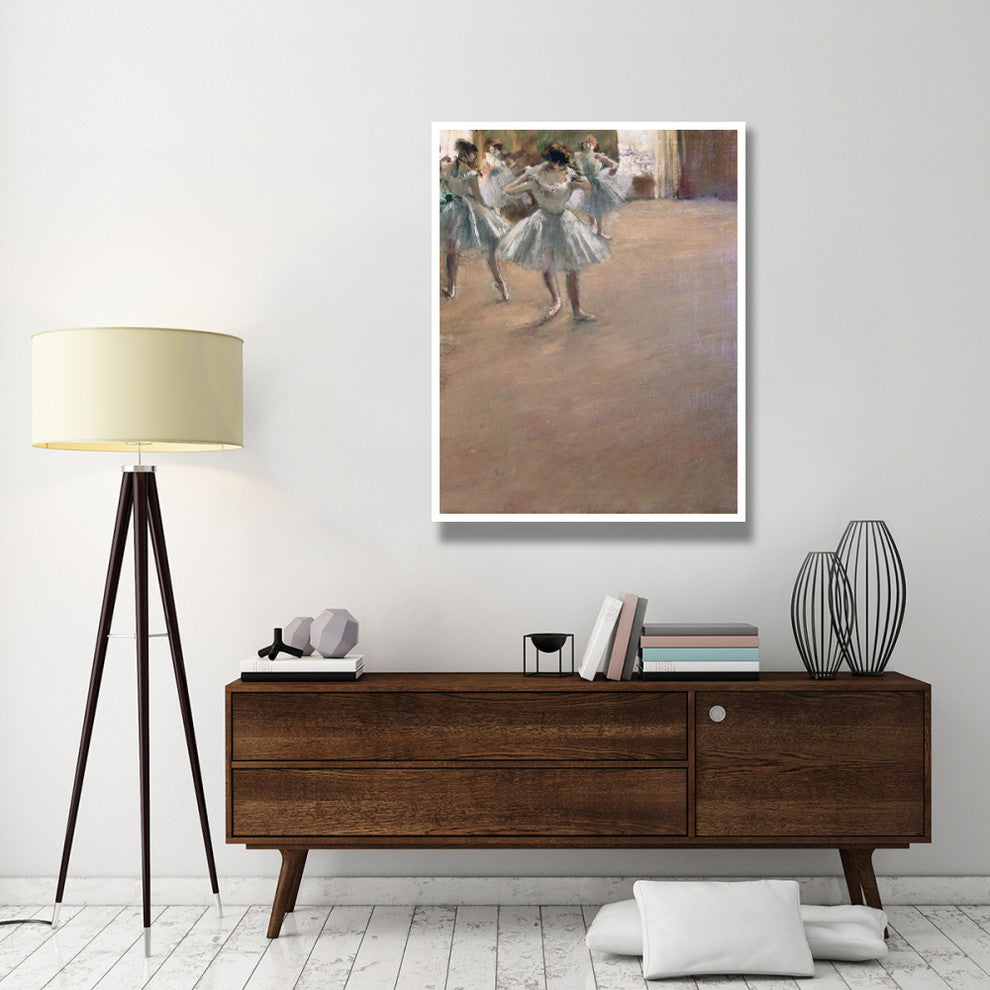 "Danseuses Montant Un Escalier (right)" Paper Print by Edgar Degas, 38"x50"