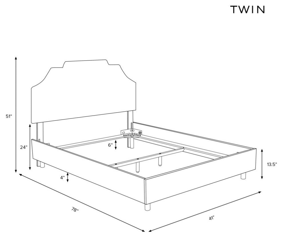 Twin Bed, Zuma Linen