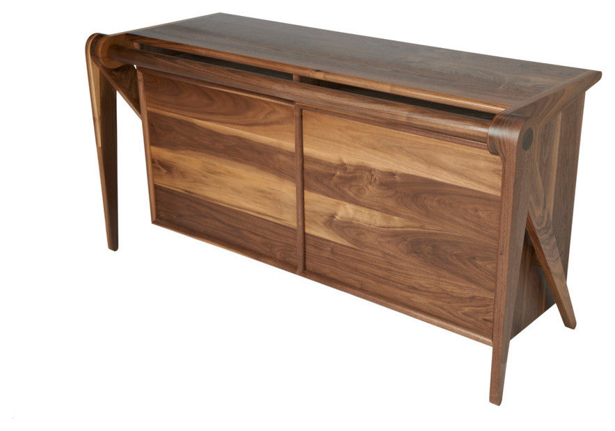 60" Credenza Four Door, Walnut