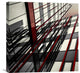 "Red Lines" Stretched Canvas Giclee by Gilbert Claes, 22"x22"