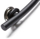 Wave Design Shower Grab Bar, Matte Black, 36"