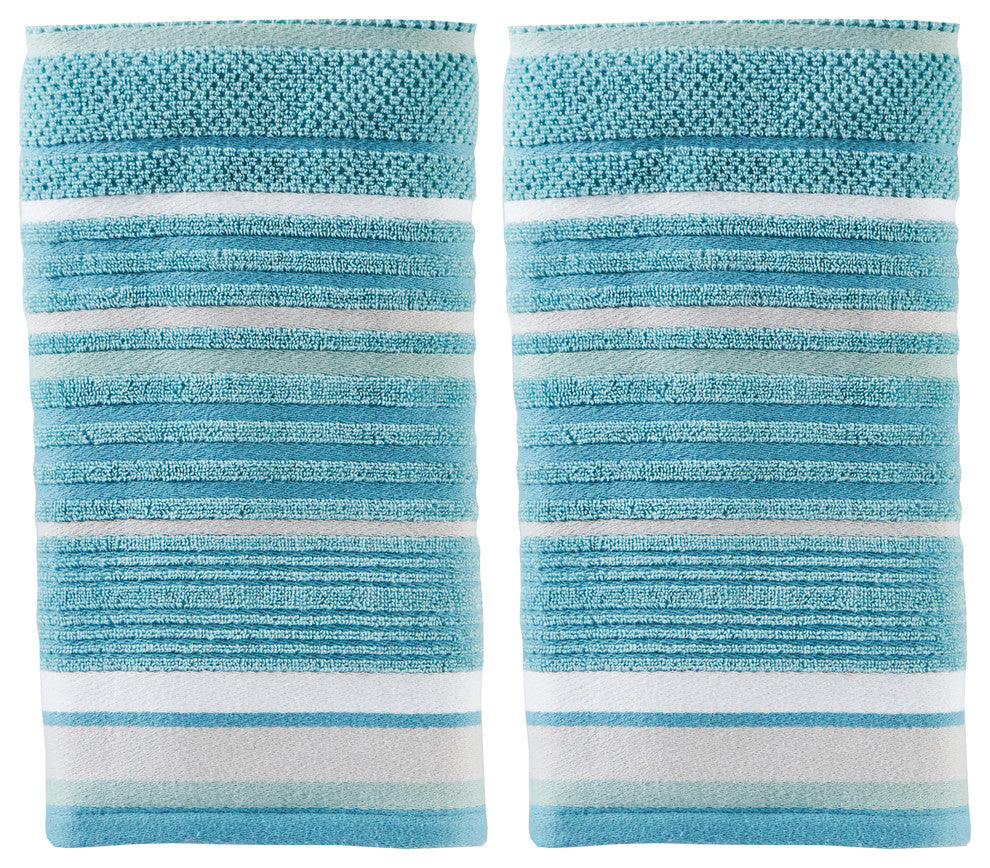 Seabrook Stripe Hand Towel, Set of 2
