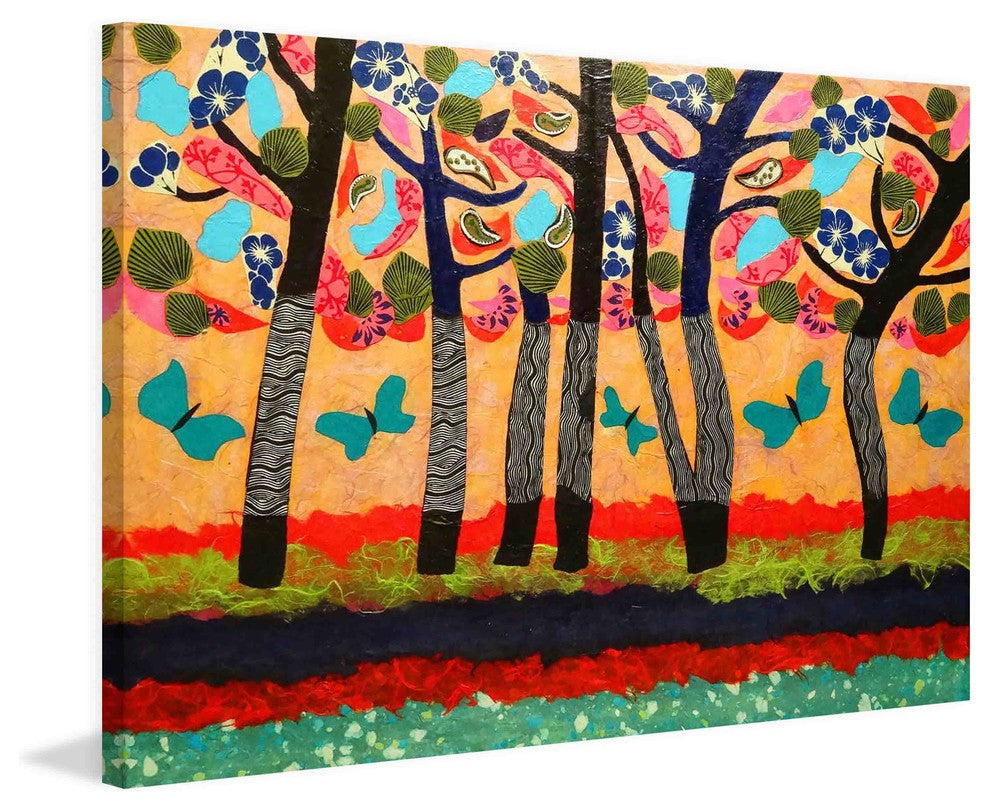 "Dancing Butterflies" Painting Print on Canvas by Lisa Mee
