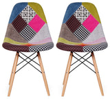 Modern Plastic Eiffel Chairs Dining Chair, Set of 2, Ann
