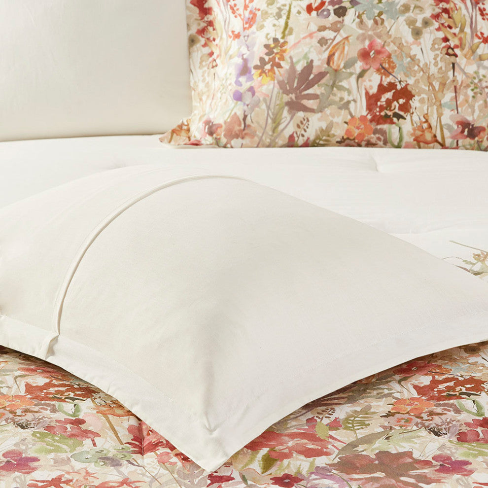 Madison Park Mariana 7 Piece Cotton Printed Comforter Set in Multi