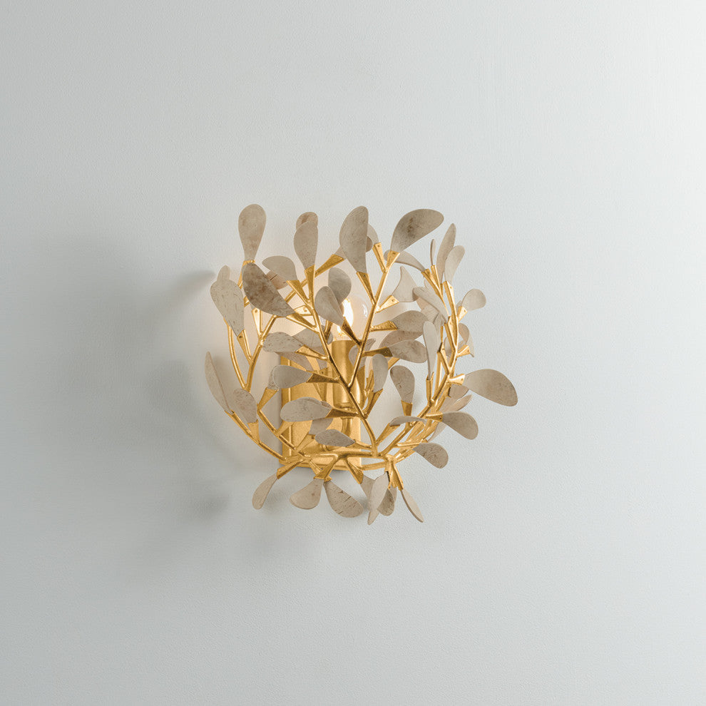 Hudson Valley Lighting Maybrook Wall Sconce, Vintage Gold Leaf