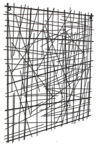 Black Square Abstract Wall Art