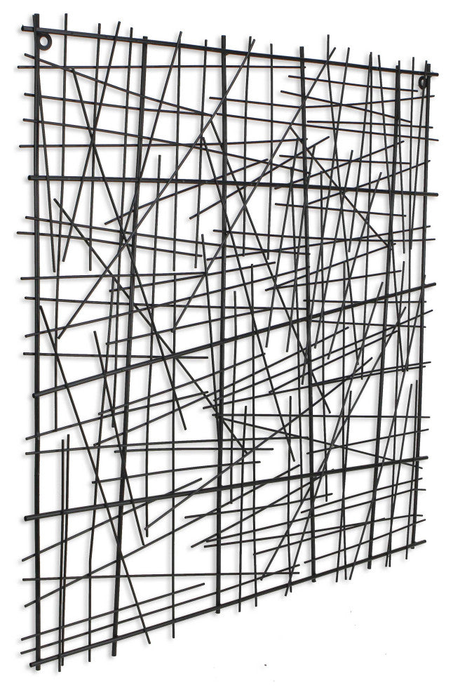 Black Square Abstract Wall Art