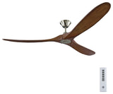 Maverick Coastal 3 Blade Outdoor Ceiling Fan Matte White Brushed Steel