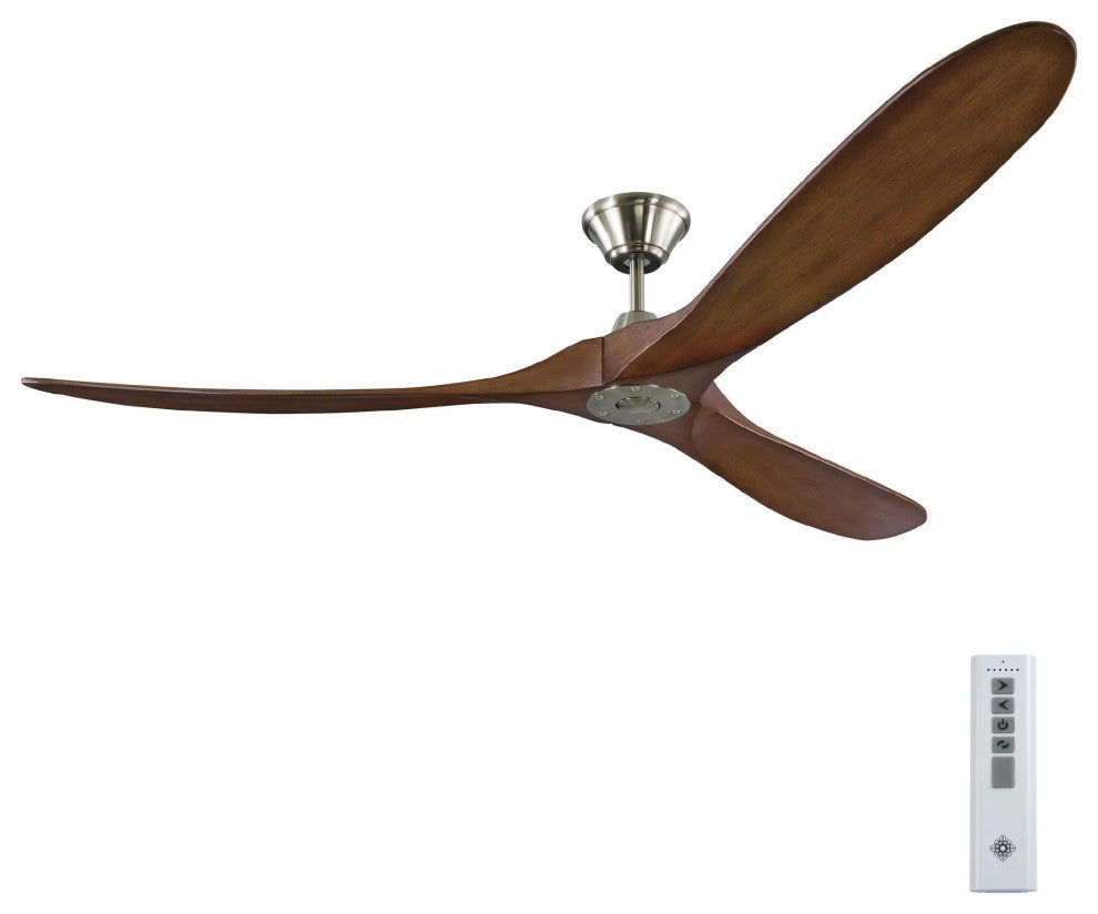 Maverick Coastal 3 Blade Outdoor Ceiling Fan Matte White Brushed Steel