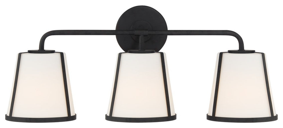Crystorama Fulton 3 Light Bath Vanity FUL-913-BK, Black
