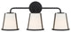Crystorama Fulton 3 Light Bath Vanity FUL-913-BK, Black