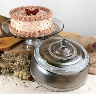 Pewter Vine Cake Dome