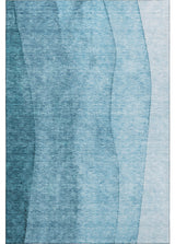 Premium Machine Washable Mayfield AMF690 Teal 3' x 5' Rug