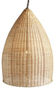 Raw Wicker Pod Lantern Medium